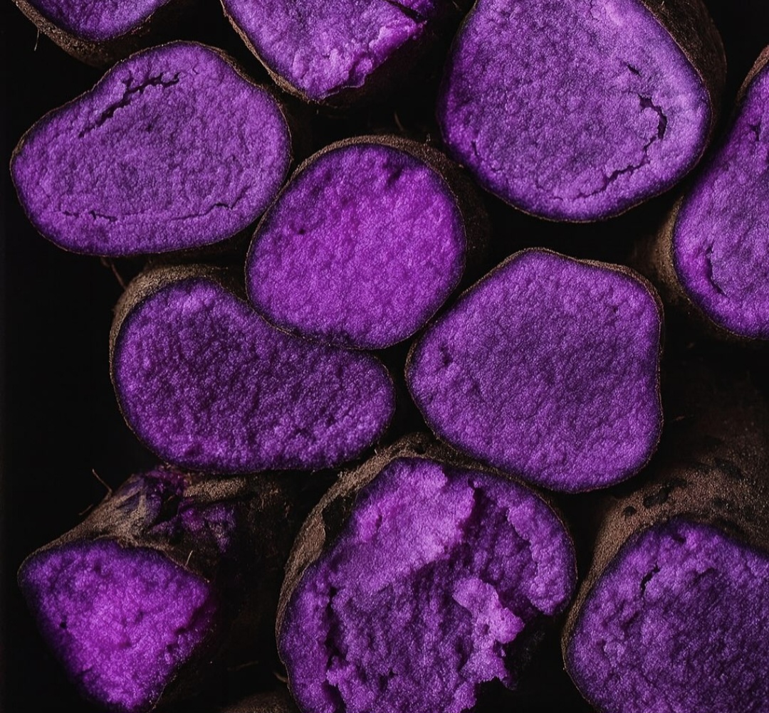 Fresh ube roots